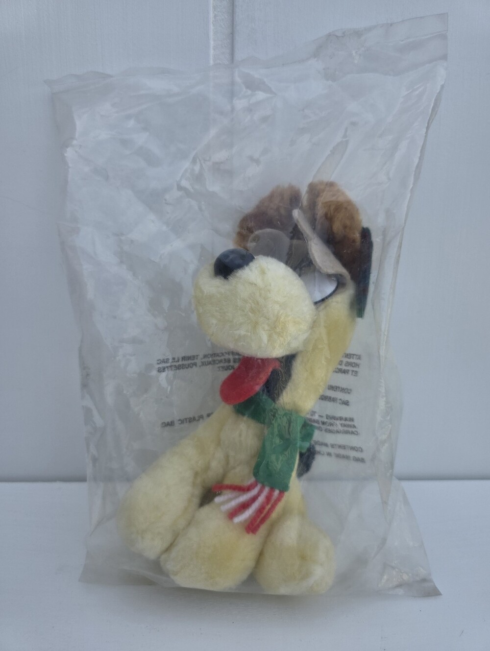 McDonalds Christmas Odie Dog Plush With Tags Garfleld Retro